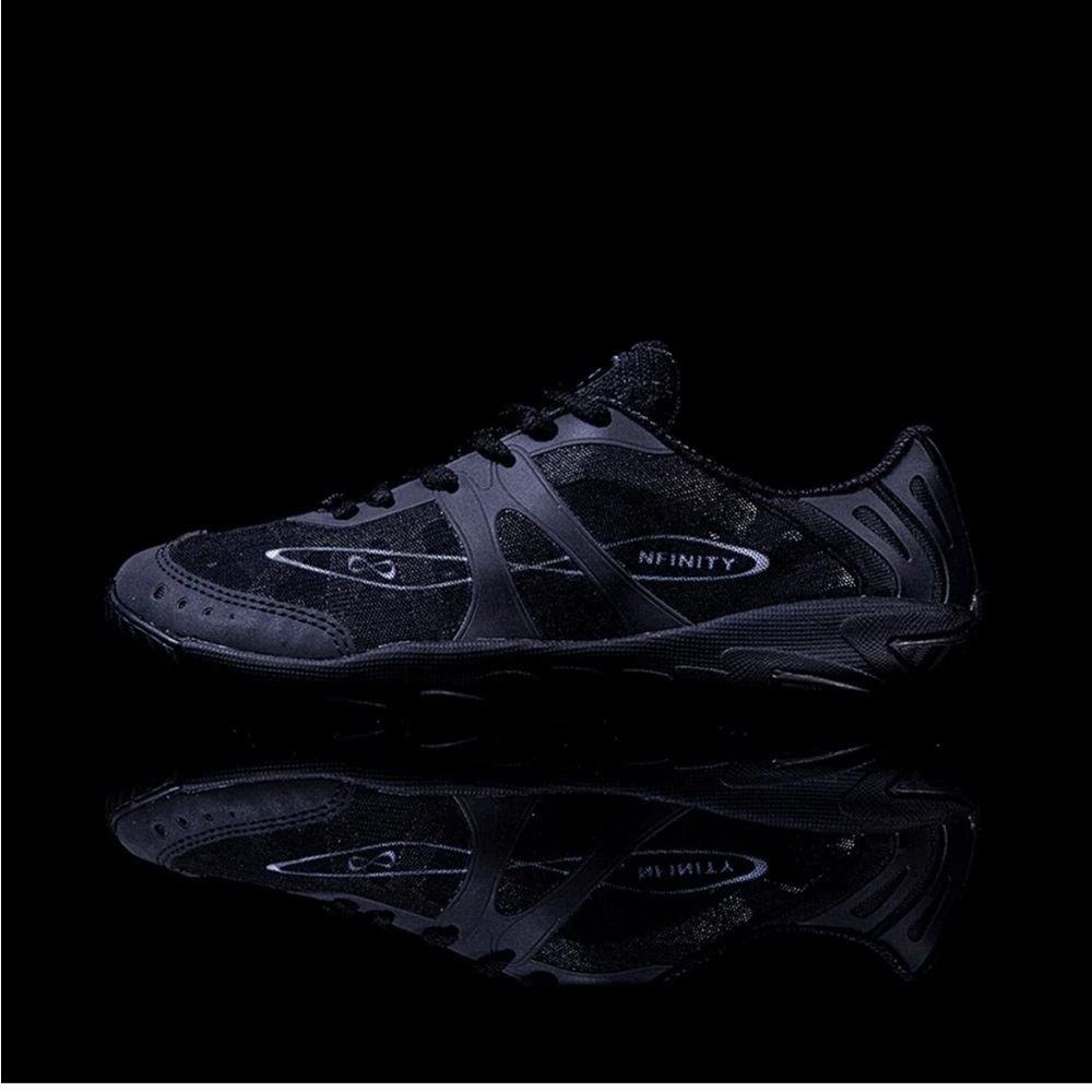 NFINITY Black Athletic Shoes Lightweight Mesh Design